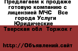 Предлагаем к продаже готовую компанию с лицензией МЧС - Все города Услуги » Юридические   . Тверская обл.,Торжок г.